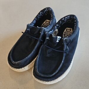 Hey Dude Wally Stretch Canvas Navy